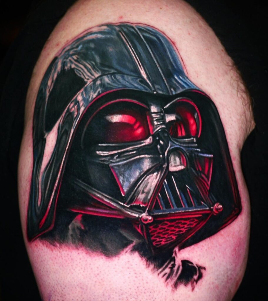Sith Lord’s Intense Gaze Tattoo Tattoo Design
