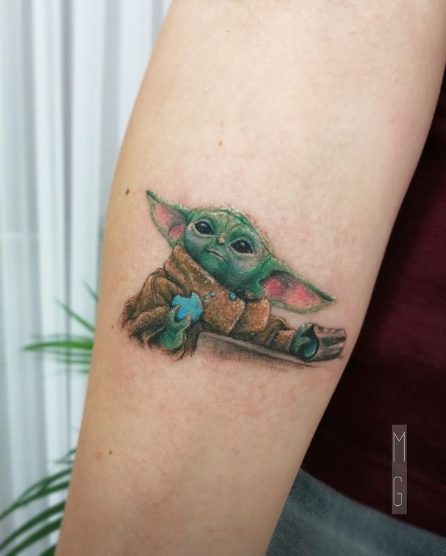 Baby Yoda Star Wars Tattoo Tattoo Design