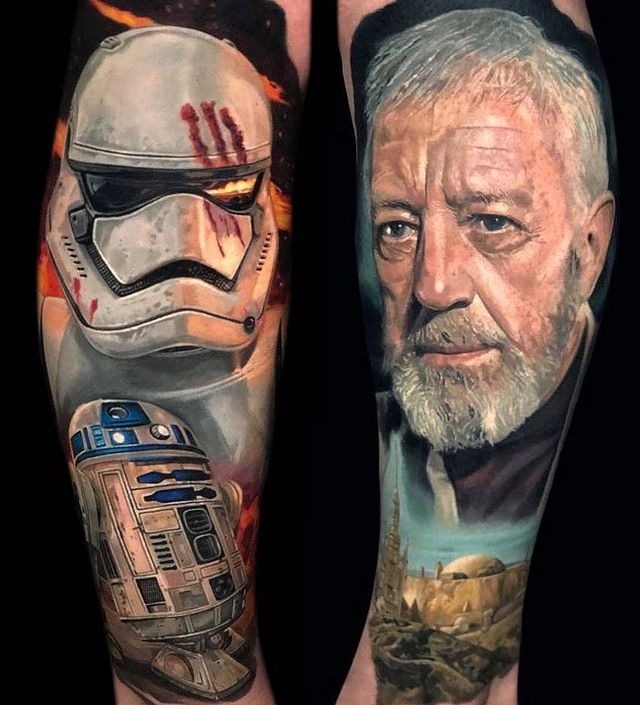 Complete Universe Traditional Star Wars Tattoo Tattoo Design