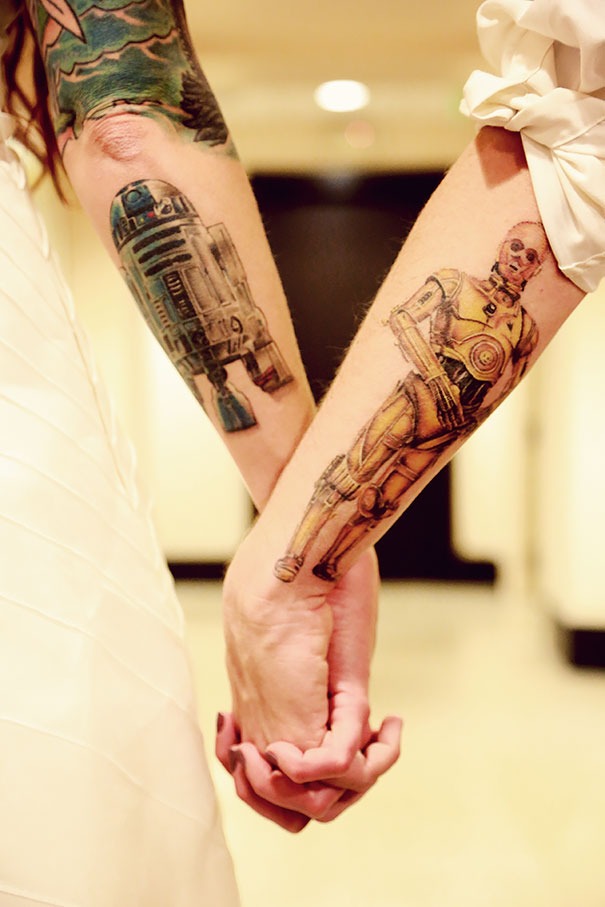 Droid Pair Star Wars Hand Tattoo Tattoo Design