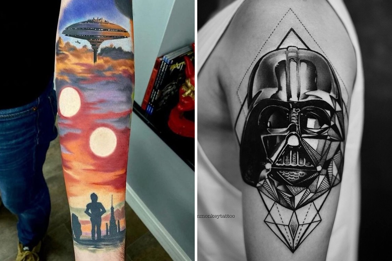 58 Star Wars Tattoo Ideas Designs Meanings Featured Lookbook Collage