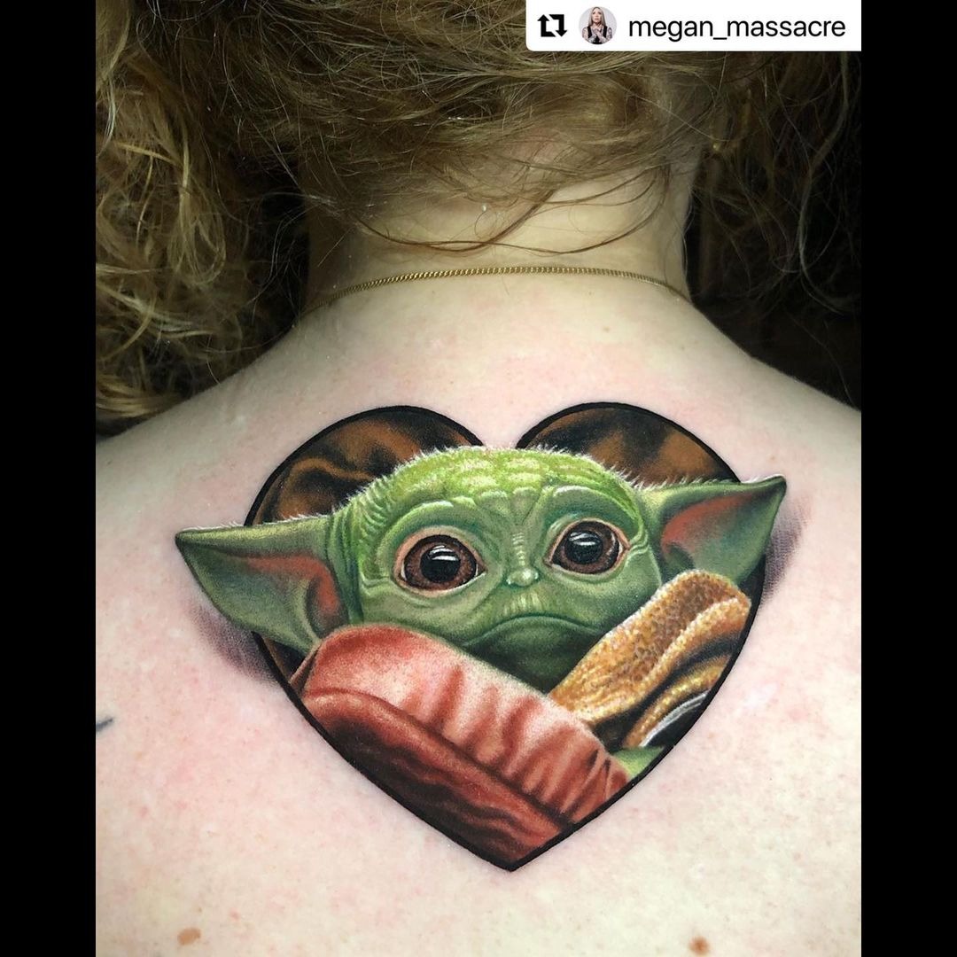 Heart Grogu Star Wars Tattoo Tattoo Design
