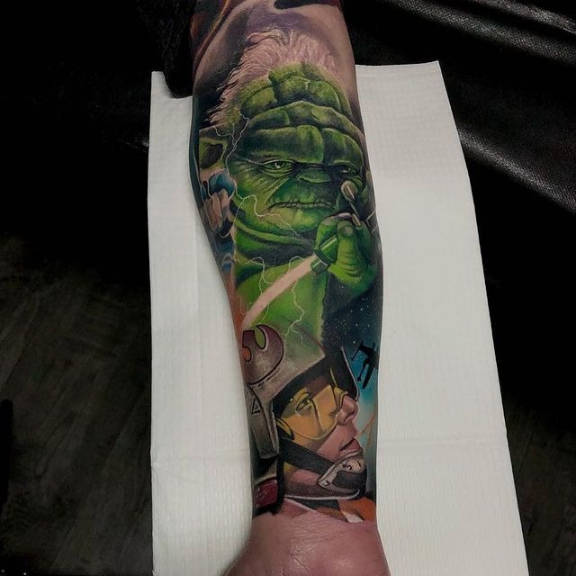 Jedi Master Star Wars Tattoo Tattoo Design