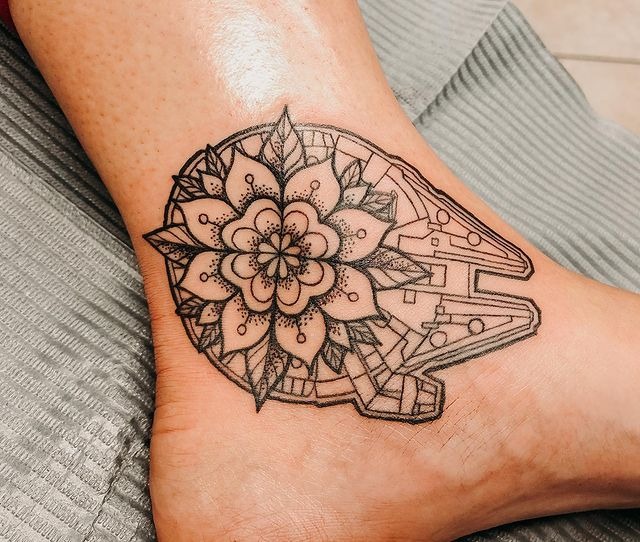 Millennium Falcon Star Wars Tattoo Tattoo Design
