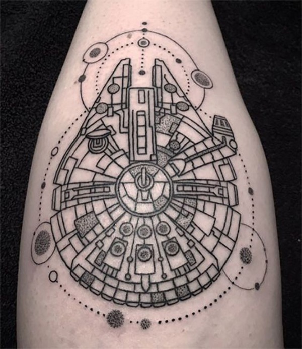 Millennium Falcon Star Wars Tattoo Tattoo Design