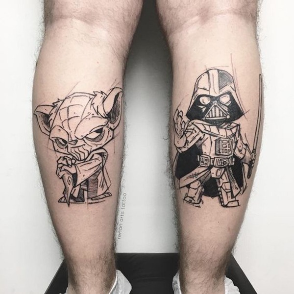 Simple Sketch Star Wars Tattoo Tattoo Design