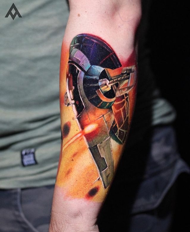 Slave 1 Star Wars Tattoo Tattoo Design