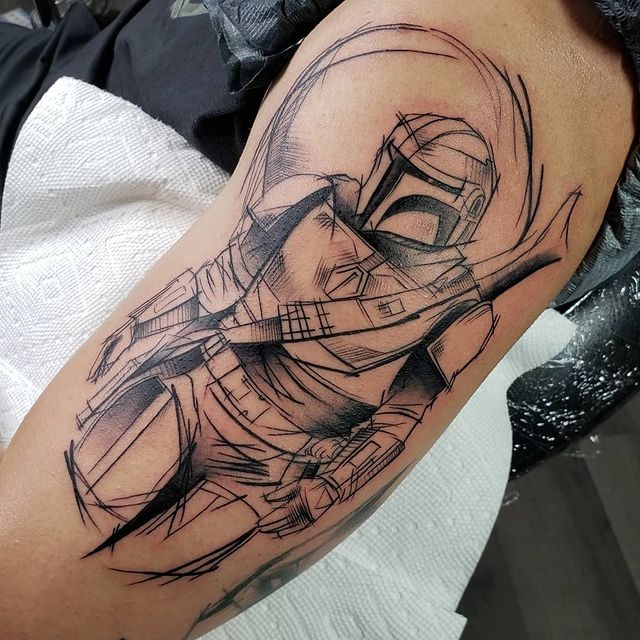 The Mandalorian Star Wars Tattoo Tattoo Design
