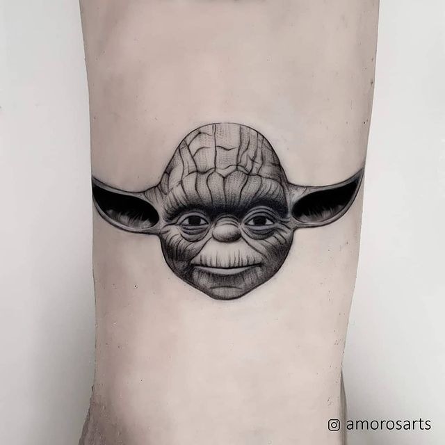 Yoda’s Head Star Wars Tattoo Tattoo Design
