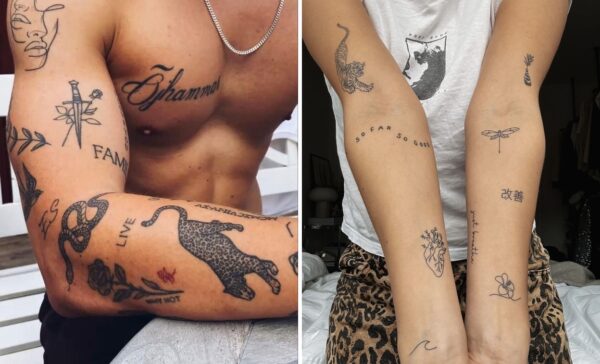 35+ Sticker Sleeve Tattoo Ideas & Inspiration