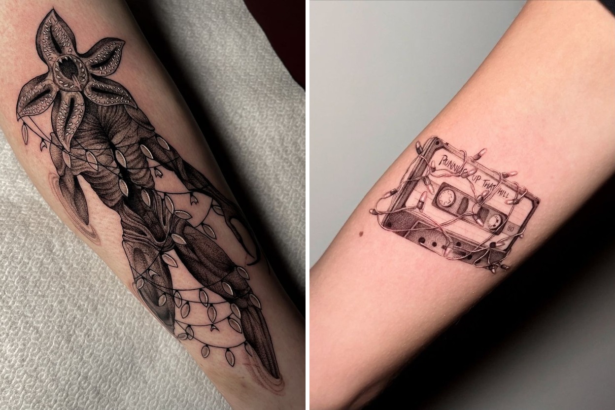 23+ Stranger Things Tattoo Ideas That Feel Personal Stylish and Totally Timeless Featured Lookbook Collage