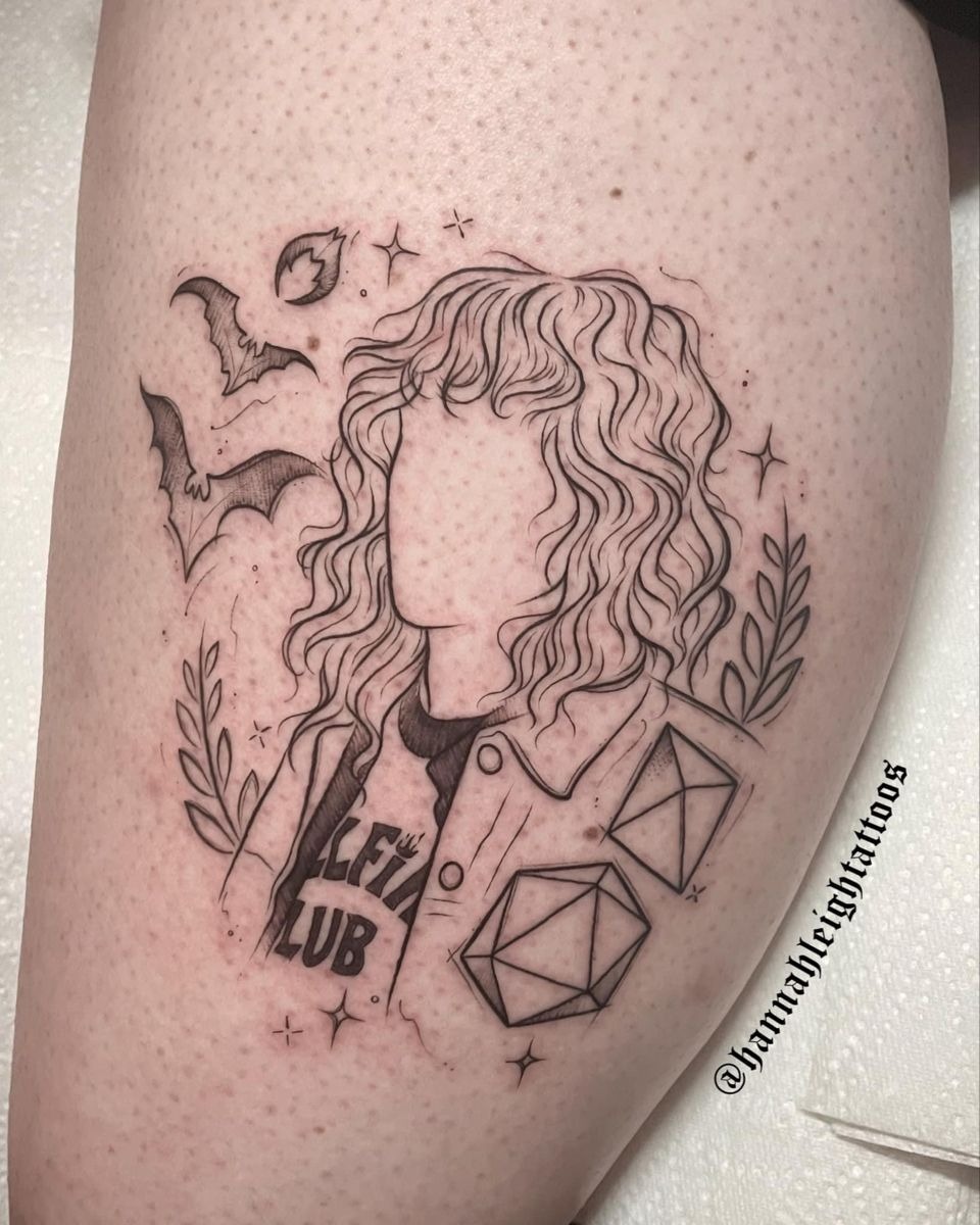 Hellfire Club Linework Tribute Tattoo Design