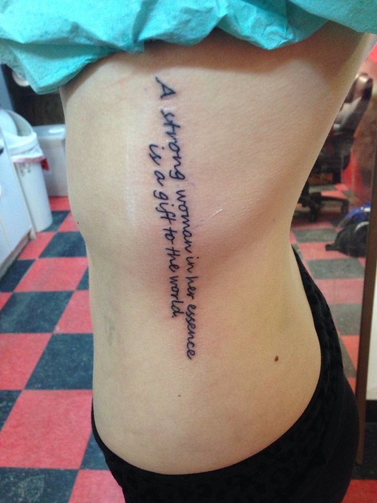 A Strong Woman's Essence Tattoo Design