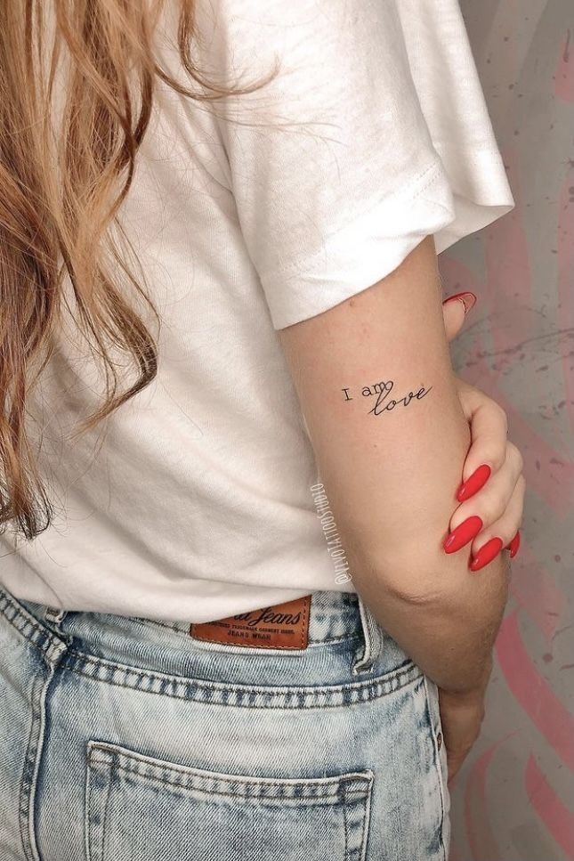 I Am Love Tattoo Design