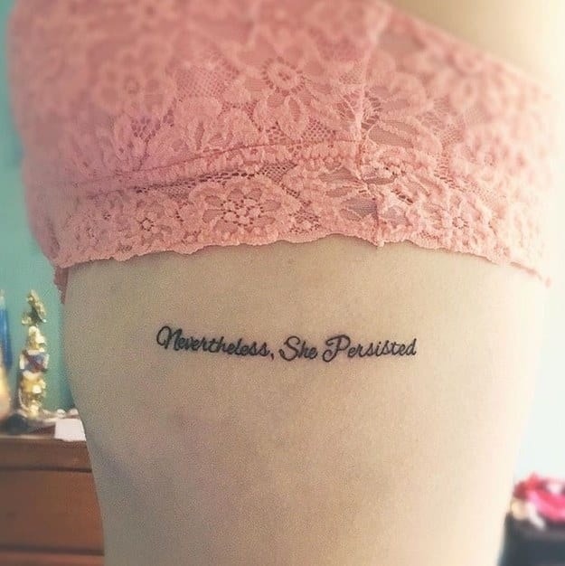 Nevertheless, She Persisted Tattoo Design