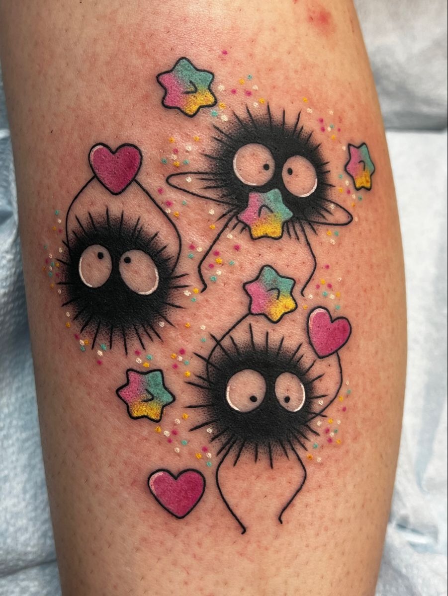 Calcifer in Bloom Tattoo Design