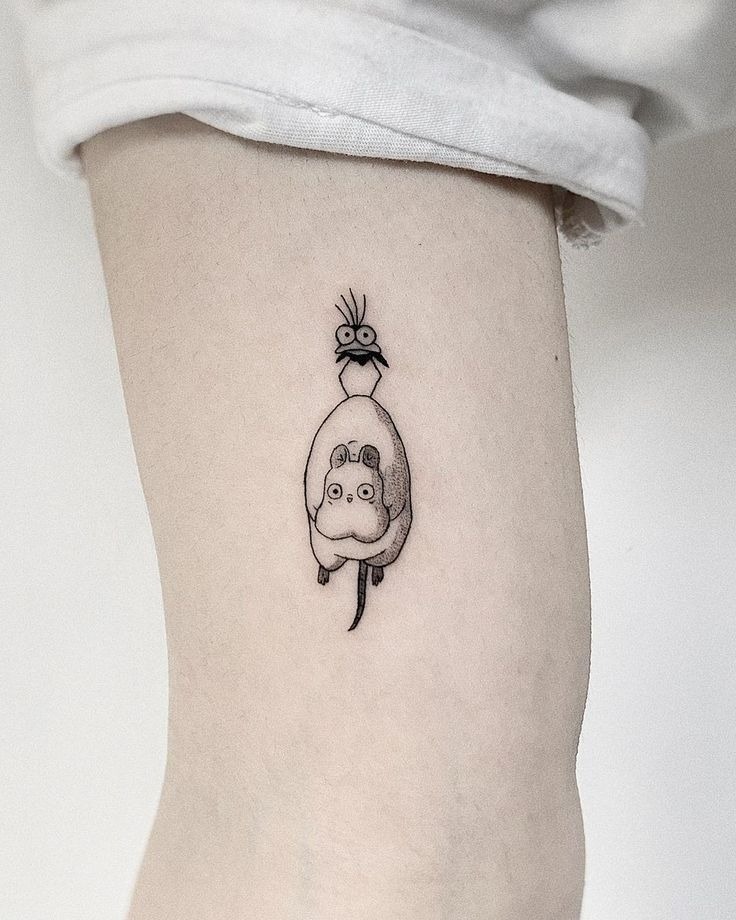 Ghibli Character Strip Tattoo Design
