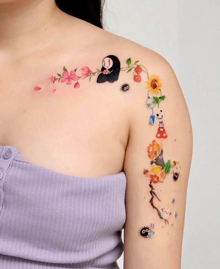 Minimalist Jiji Tattoo Design