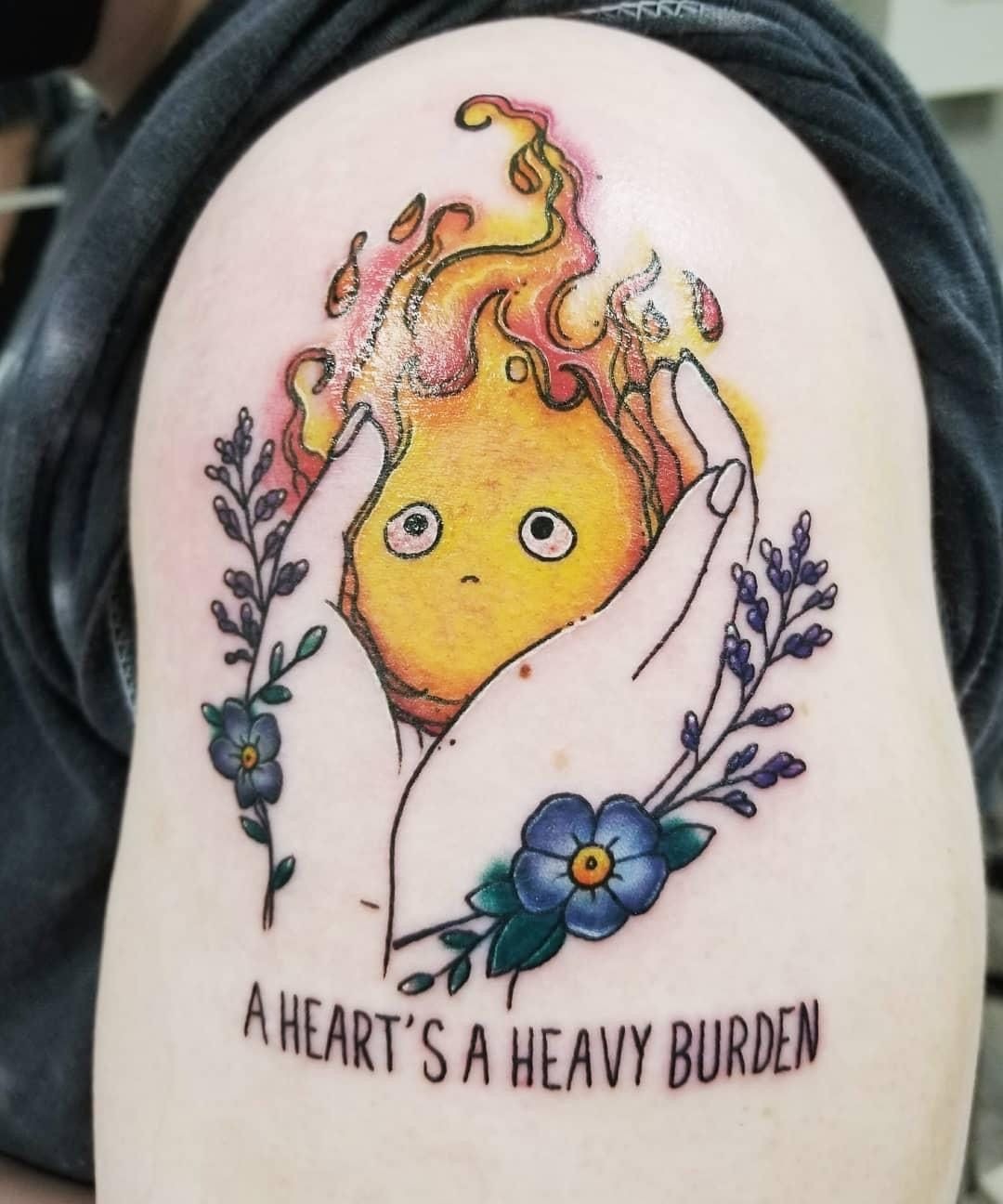 No Face Among Blossoms Tattoo Design