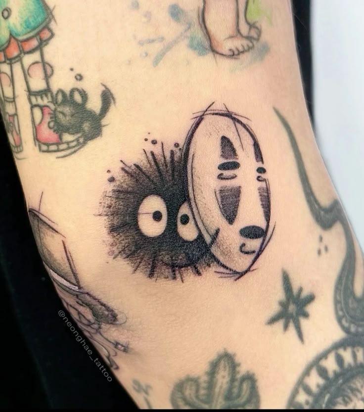 Soot Spirits in a Jar Tattoo Design