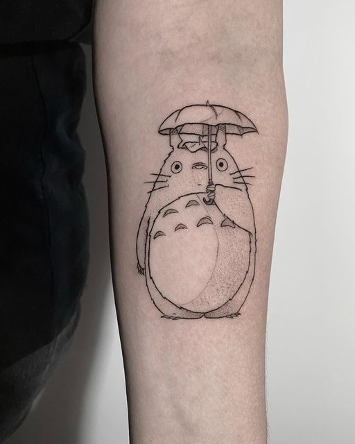 Totoro Parade Tattoo Design