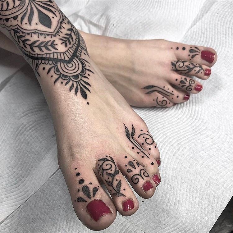 Elegant Ankle Rose With Feminine Detail Tattoo Design
