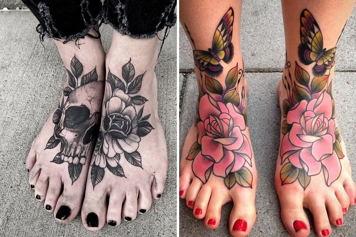 24 Stylish Foot Tattoo Ideas That Feel Personal Confident And Timeless Featured Lookbook Collage