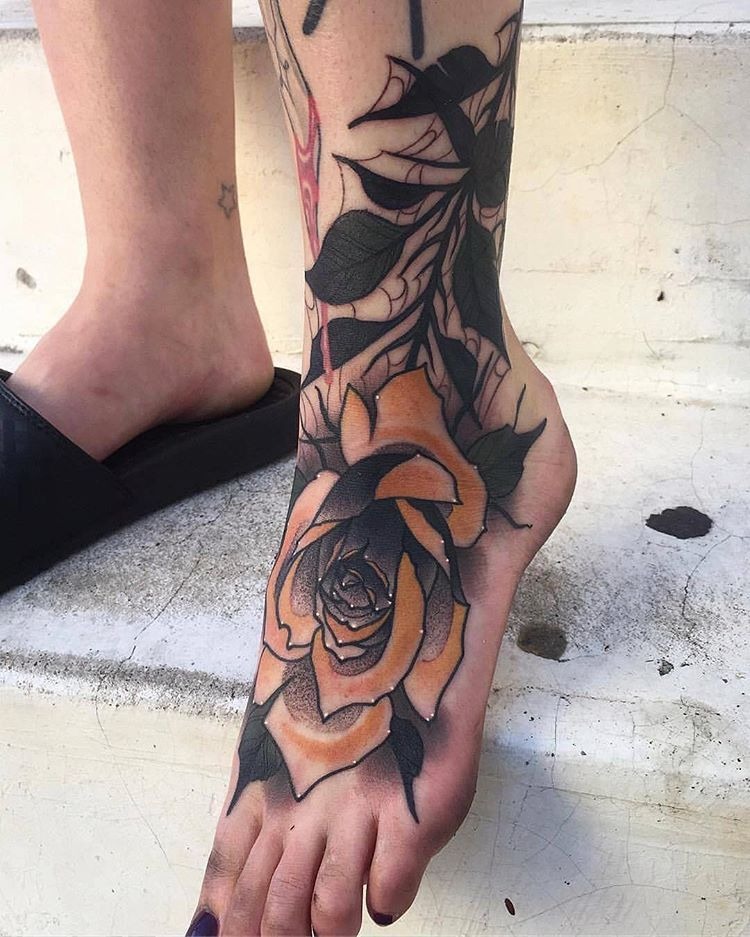 Hyper-Real Sneaker Ink for a Bold Statement Tattoo Design