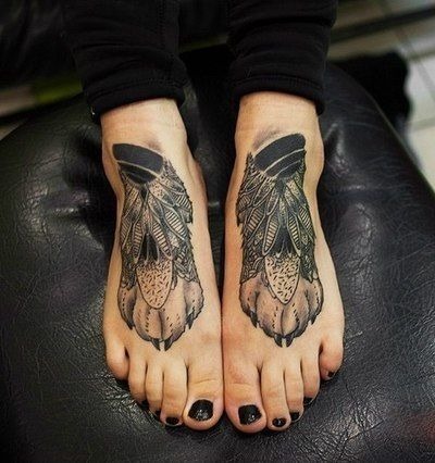 Matching Winged Creatures for Symmetry Lovers Tattoo Design