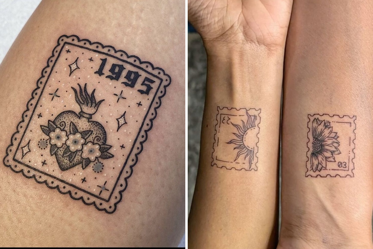 23+ Stylish Stamp Tattoo Ideas That Feel Personal and Timeless Featured Lookbook Collage