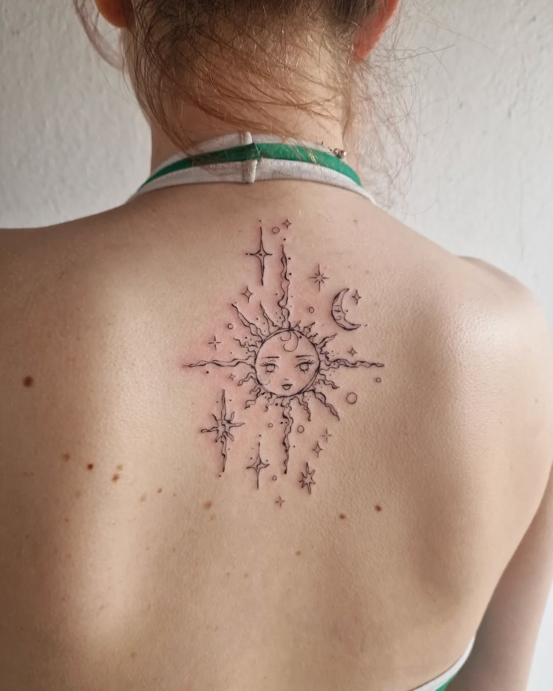 Celestial sun and moon tattoo design Tattoo Design