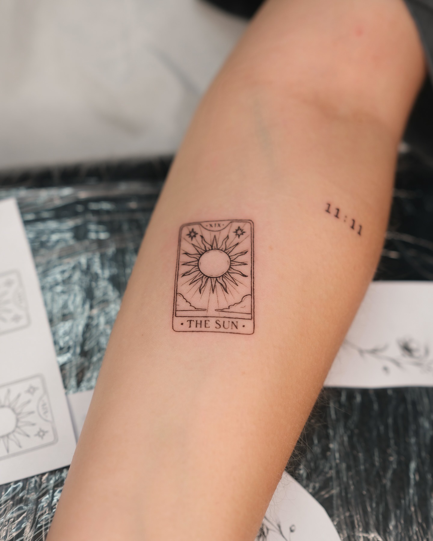 The Sun Tarot Card Tattoo Tattoo Design