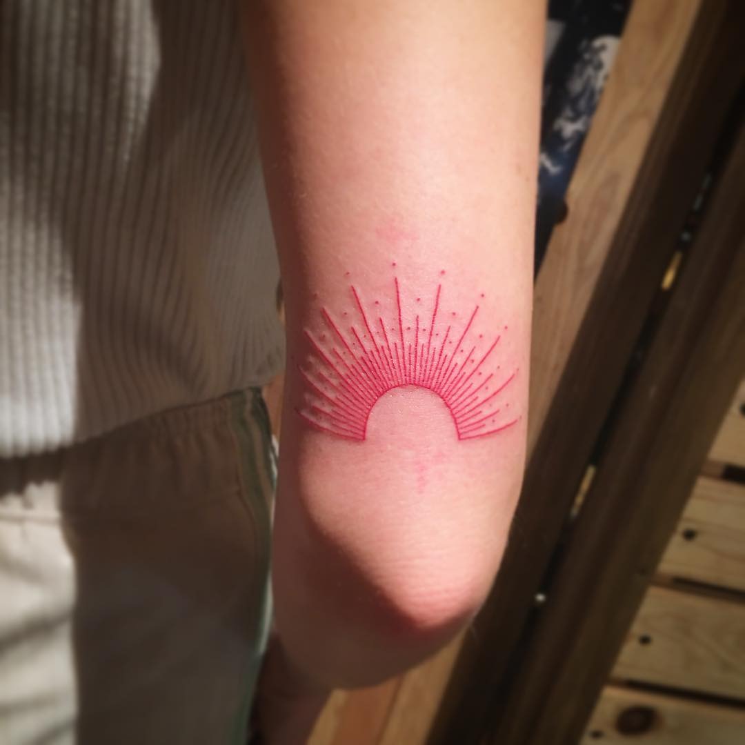Bold sunrise tattoo for a unique vibe Tattoo Design