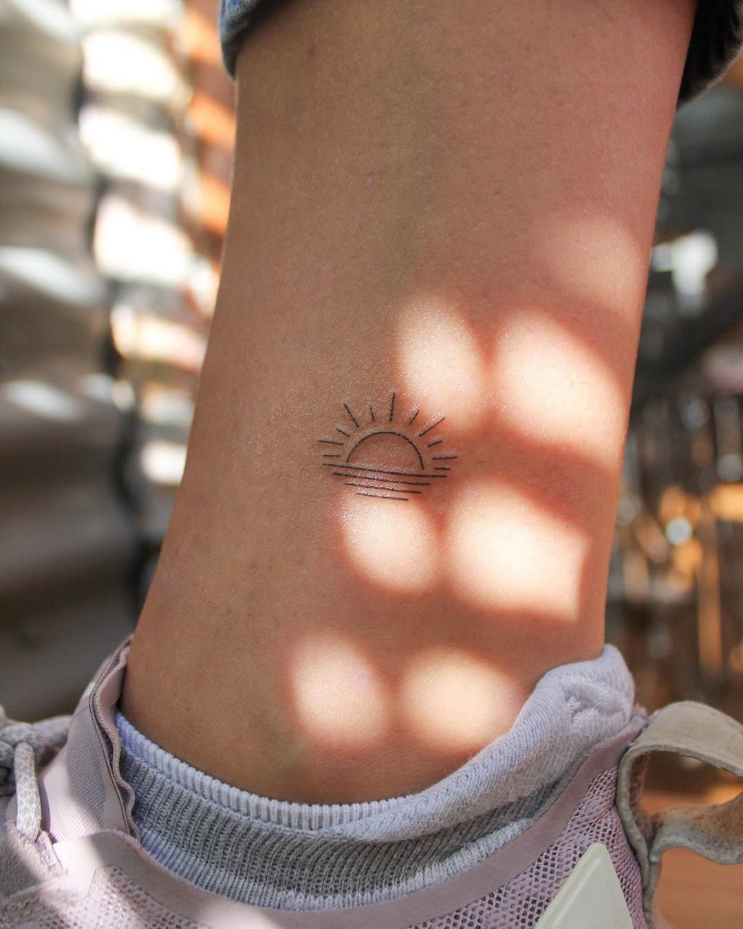 Charming minimalist sunrise tattoo design Tattoo Design