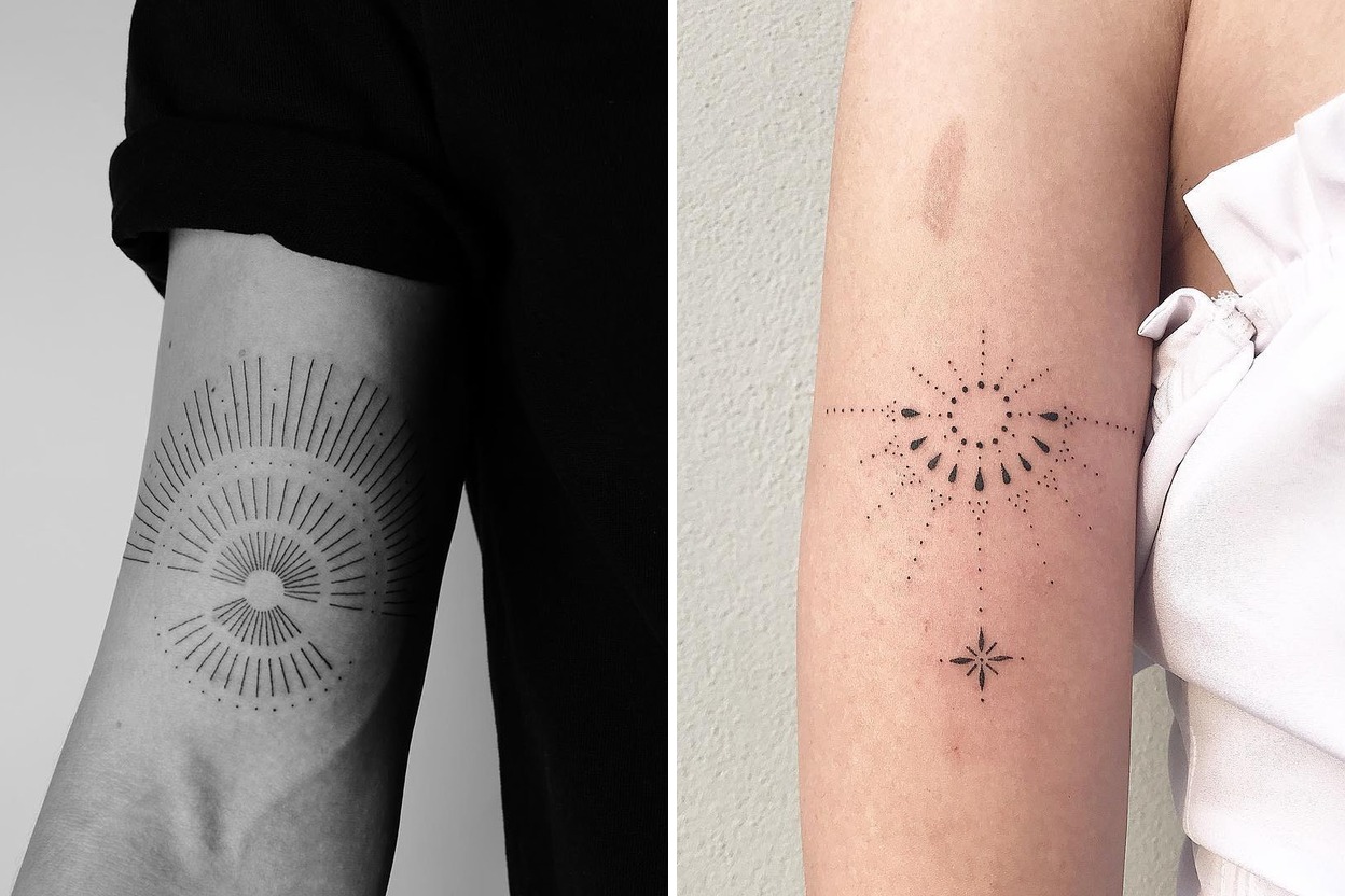 Sunrise Tattoo Ideas For Minimalist and Expressive Tattoos Featured Lookbook Collage