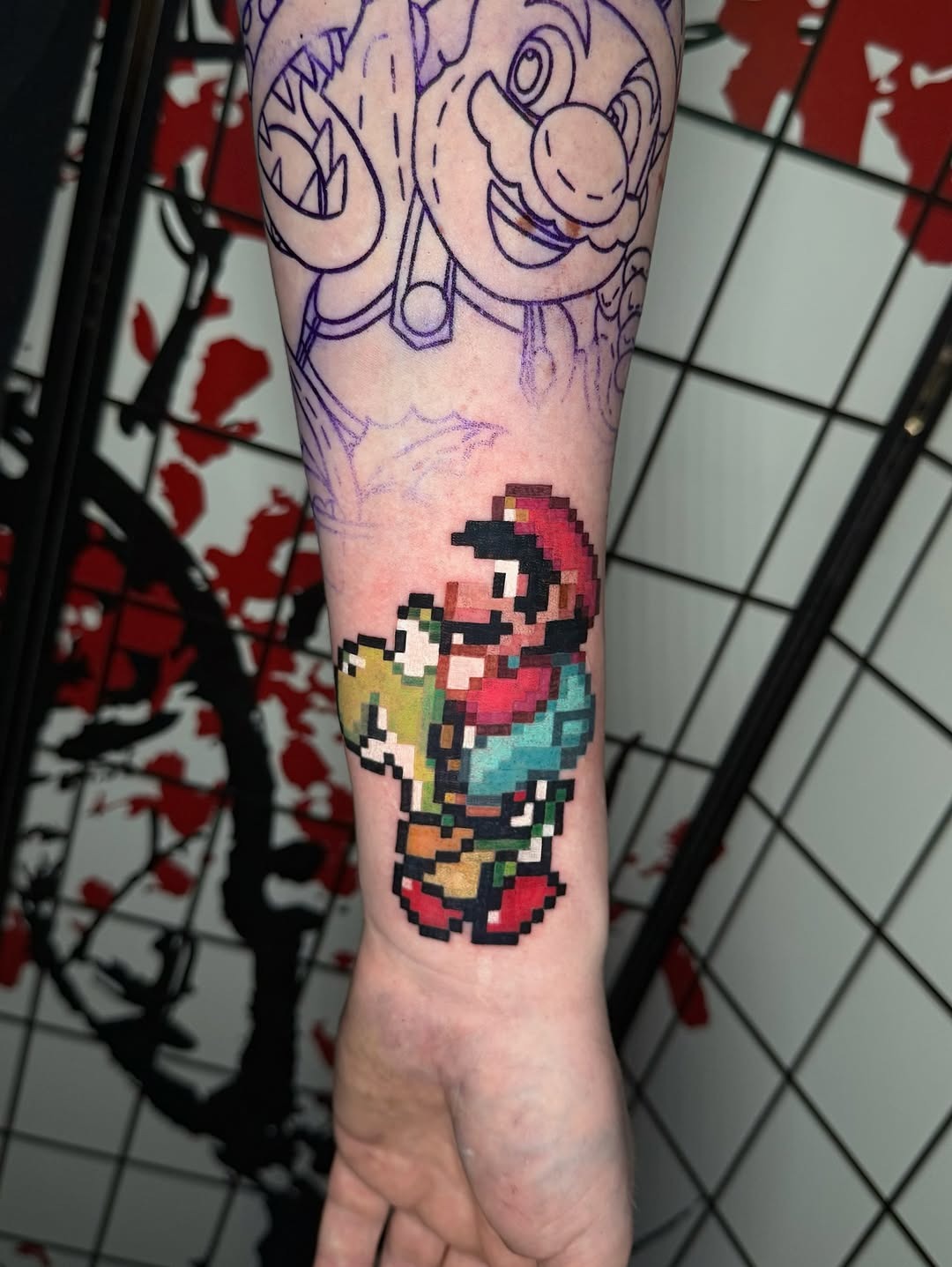 Classic Mario Pixel Art Tattoo Design Tattoo Design
