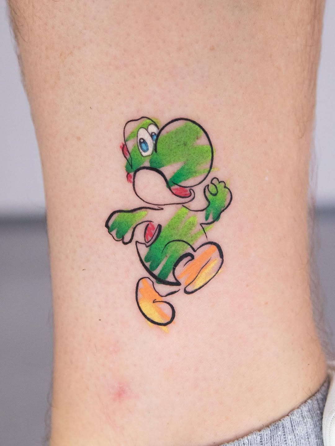 Vibrant Super Mario Character Tattoo Design Tattoo Design