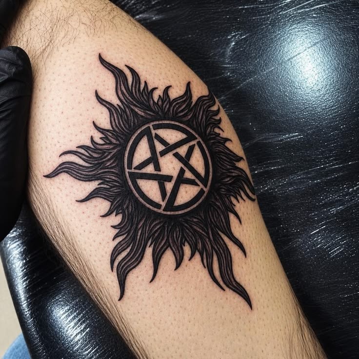 Curved Road Quote Tattoo Design