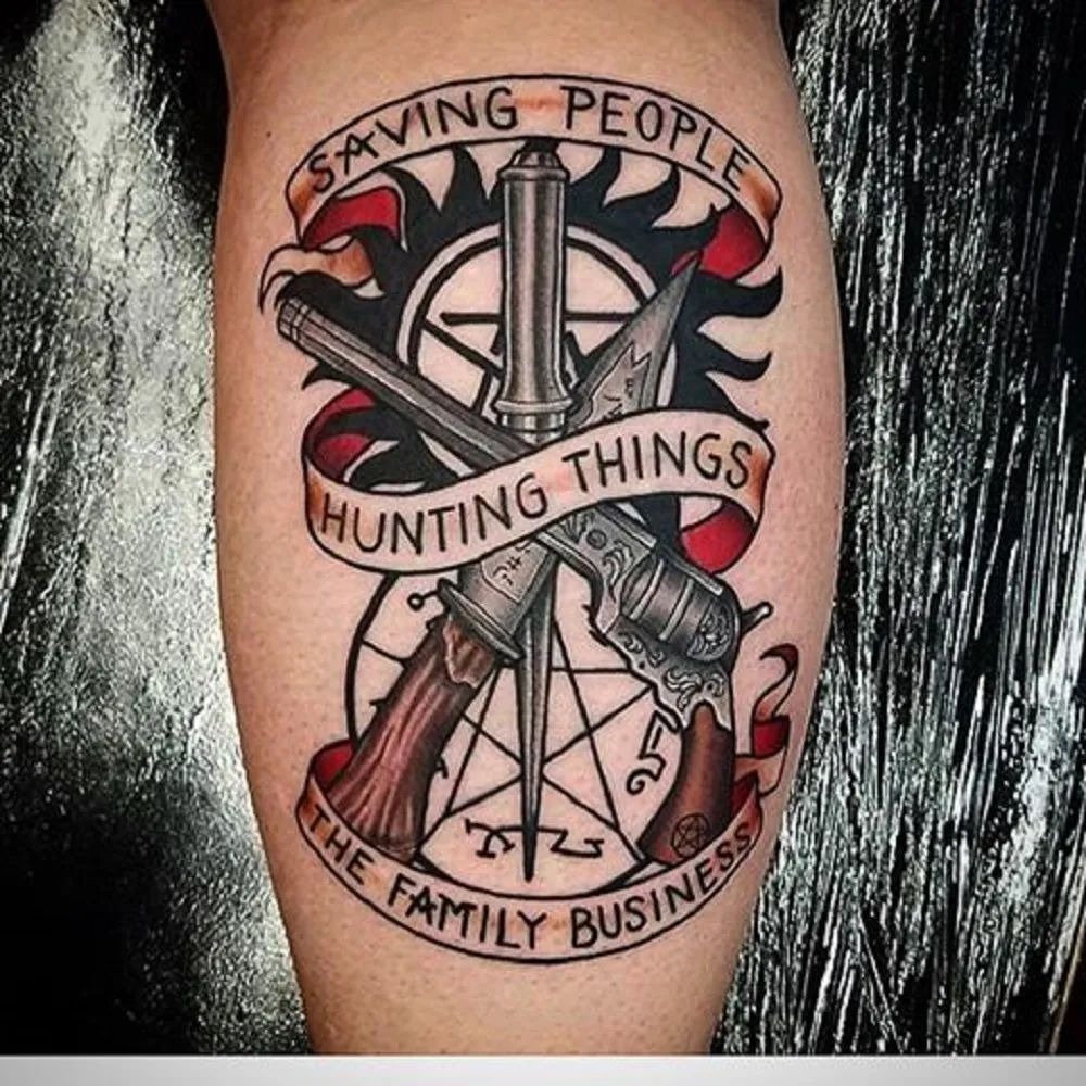 Impala and Wayward Quote Tattoo Design