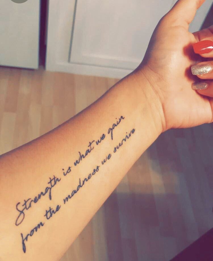 Pink Ribbon Survivor Tattoo with Script Tattoo Design