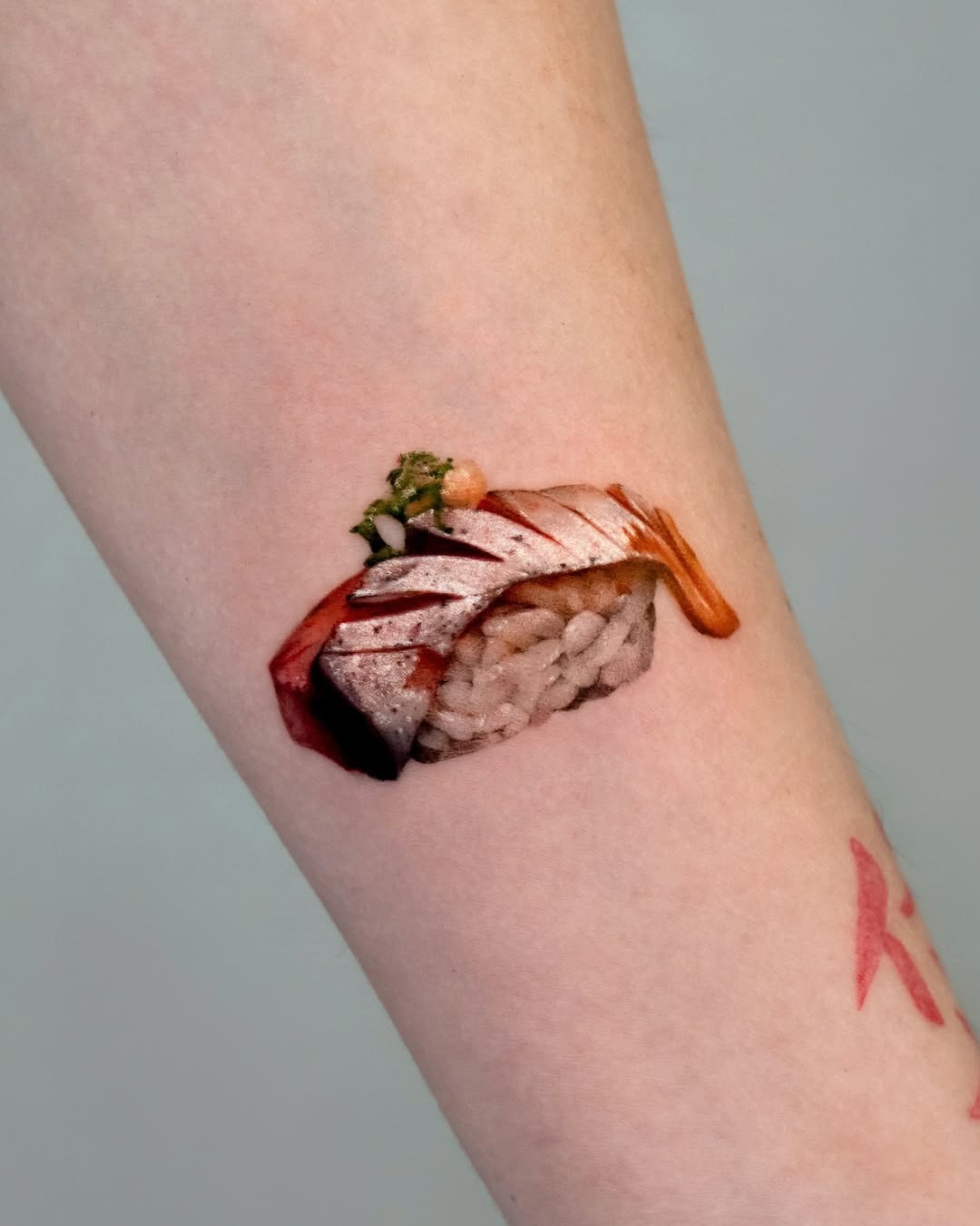 Realistic sushi tattoo showcasing exquisite detail Tattoo Design