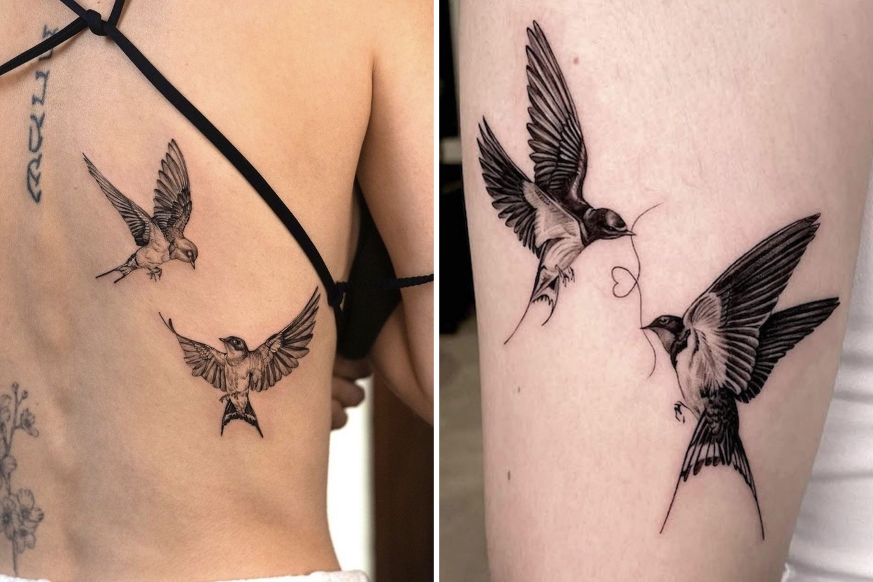 27 Swallow Tattoo Ideas That Feel Timeless Stylish And Meaningful Featured Lookbook Collage