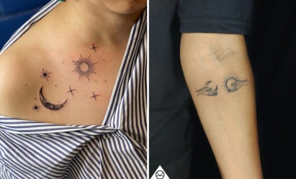 44+ Symbolic Sun And Moon Tattoo Ideas & Inspiration