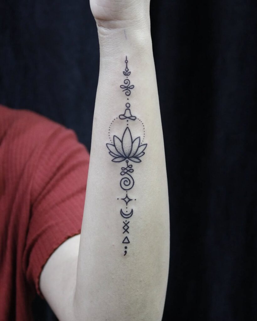Enlightenment and Healing Forearm Tattoo Tattoo Design