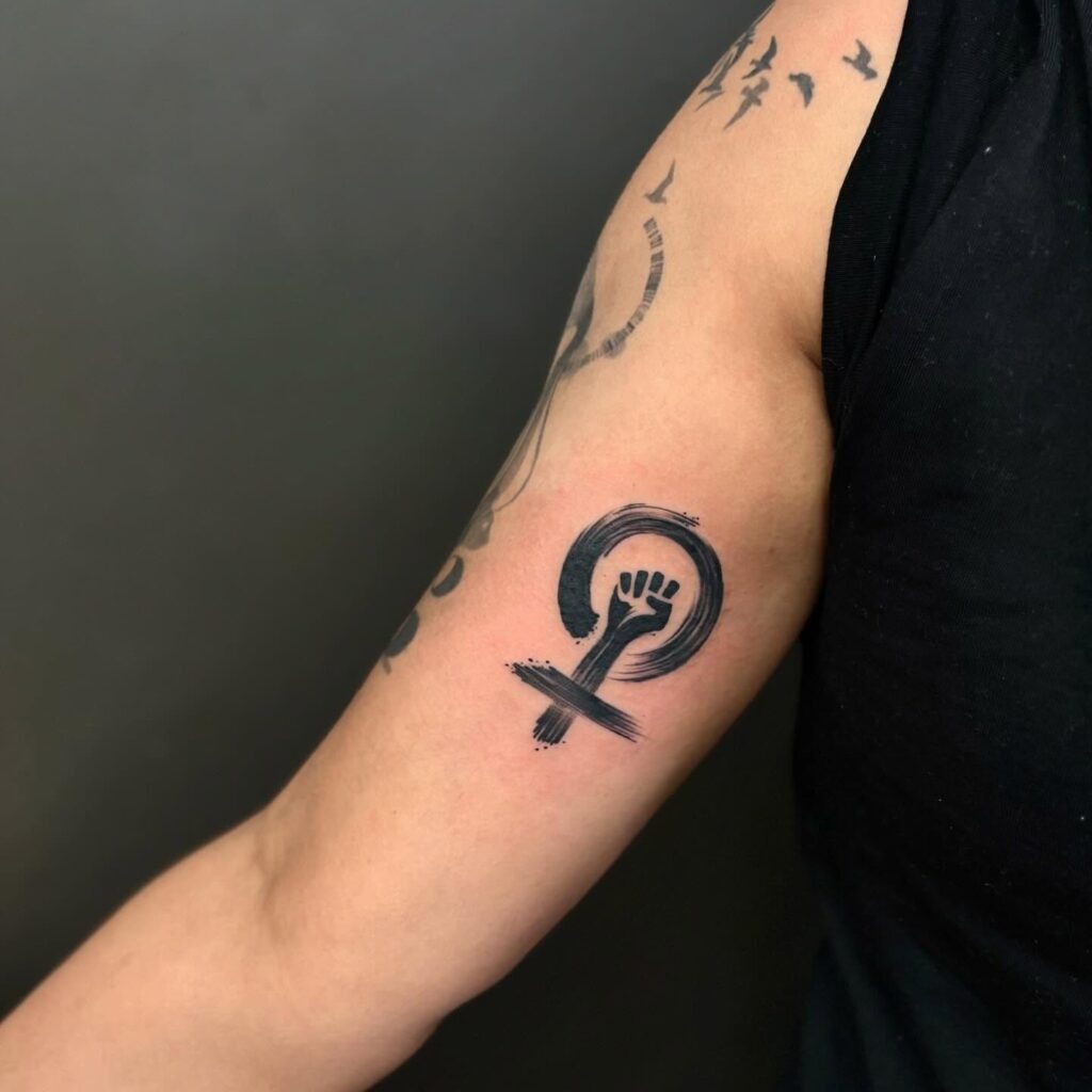 Feminist Power Symbol Tattoo Tattoo Design