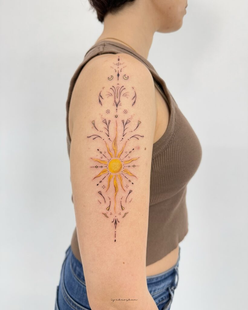 Four Elements Tattoo Inspired by Avatar Tattoo Design