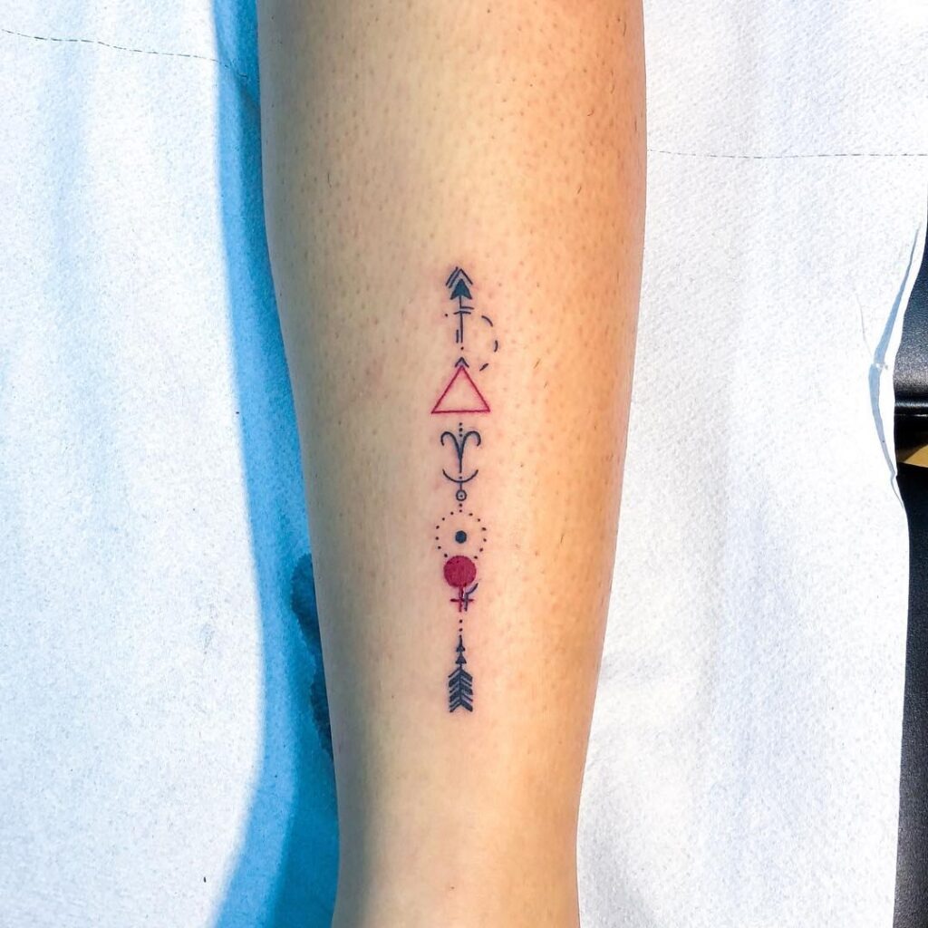 Geometric Feminine Energy Tattoo Tattoo Design