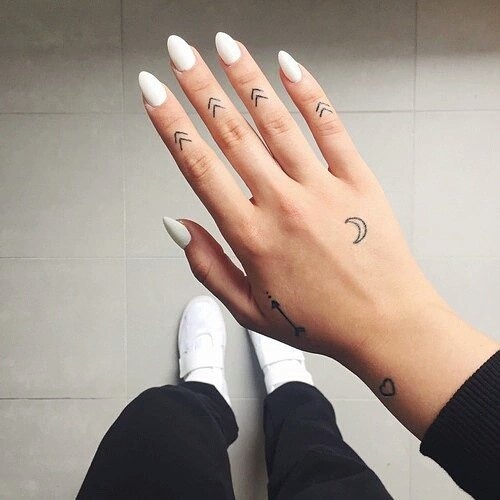 Infinity Wrist Tattoo with Names and Hearts Tattoo Design