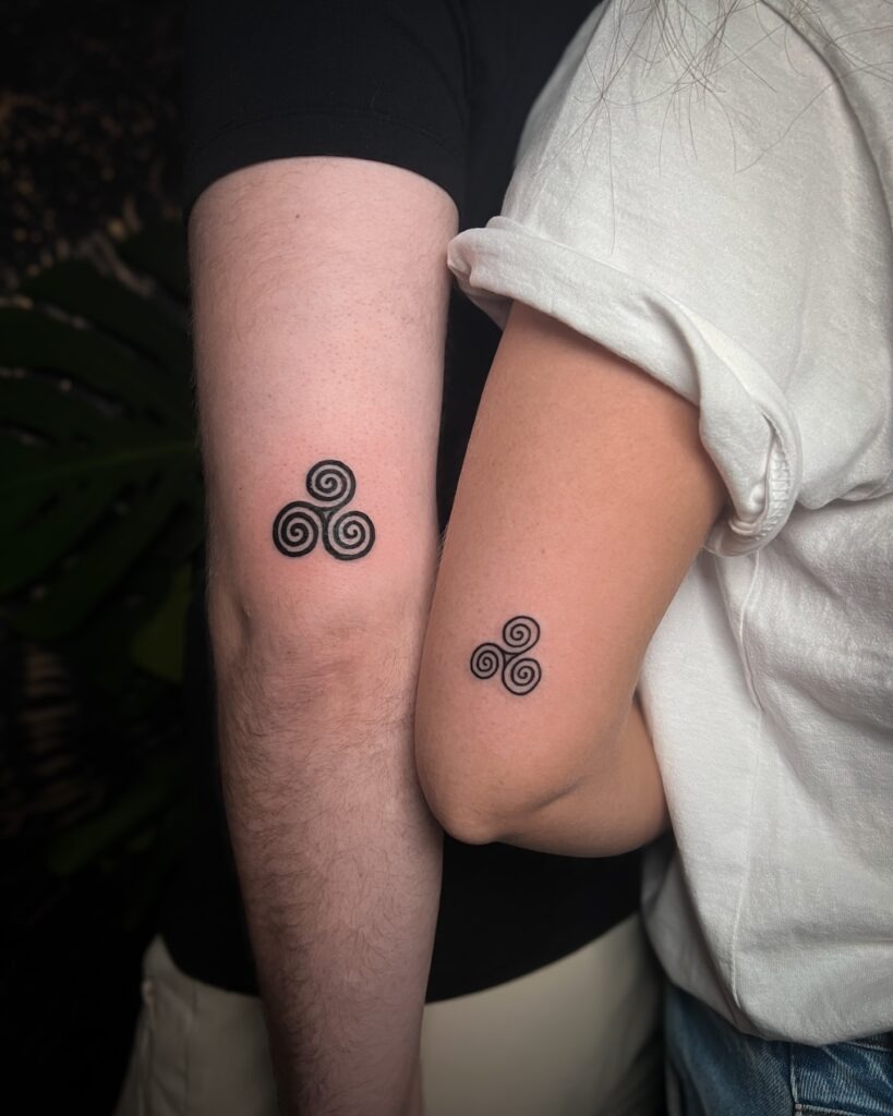 Matching Triskelion Symbol Tattoos Tattoo Design