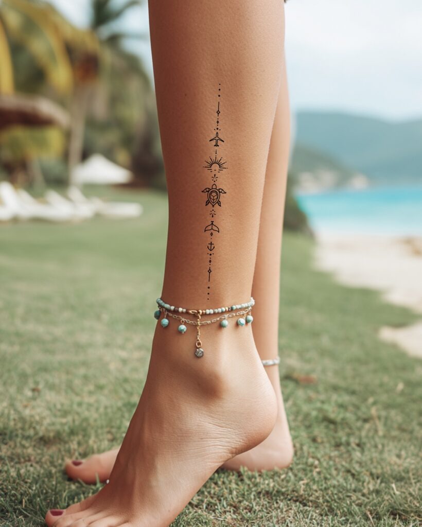 Ocean Journey Leg Tattoo Tattoo Design